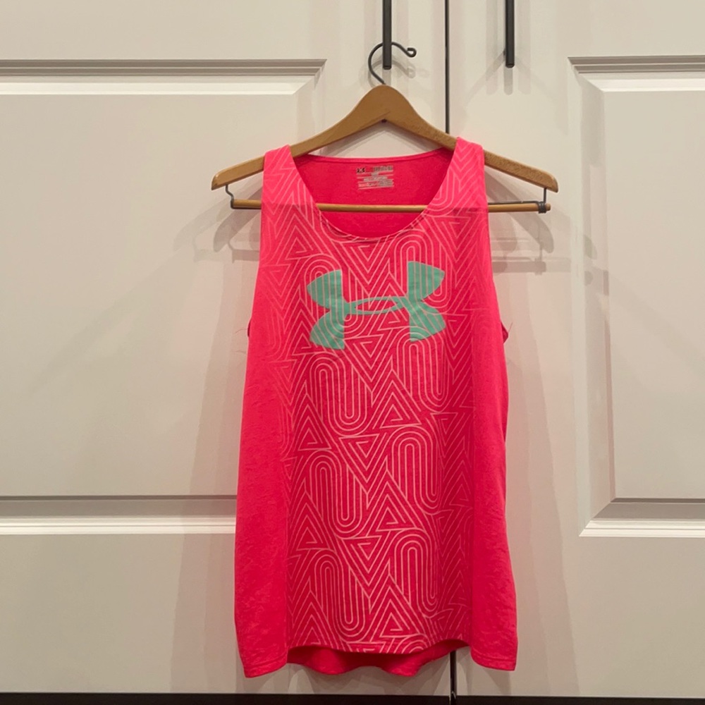 Under Armour hot pink tank top